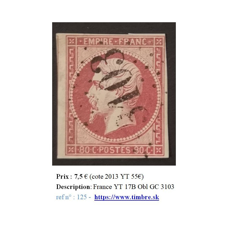 France YT 17B Obl GC 3103