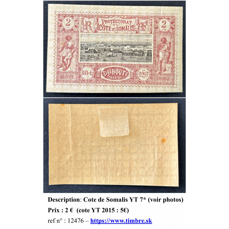 Cote de Somalis YT 7*                     www.timbre.sk