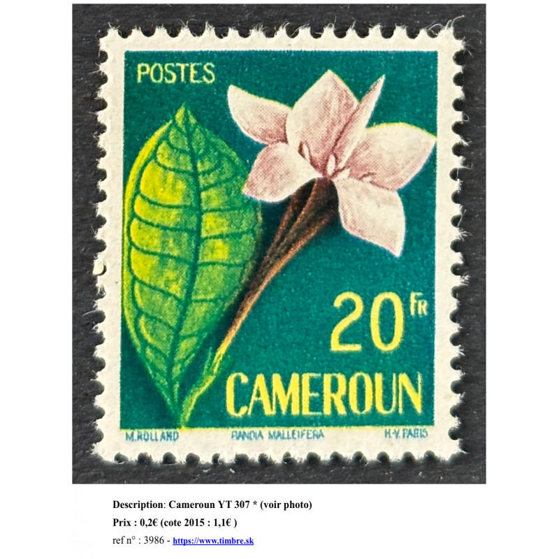 Cameroun (Cameroon, Kamerun) YT 307 *